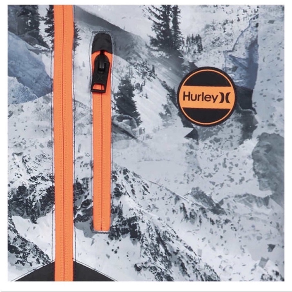 NWT Hurley Youth BOYS Snowboard Jacket GRAY - size L (14/16) - Picture 5 of 5